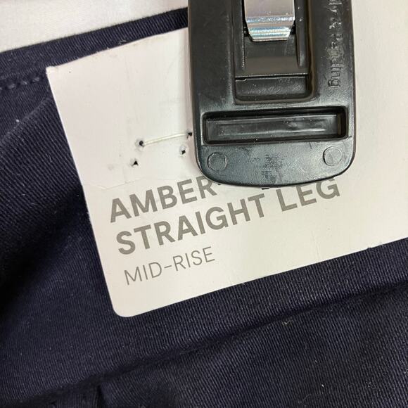 Liz Claiborne Navy Amber Straight Leg Mid-Rise Pants NWT Professional Career - Picture 7 of 7